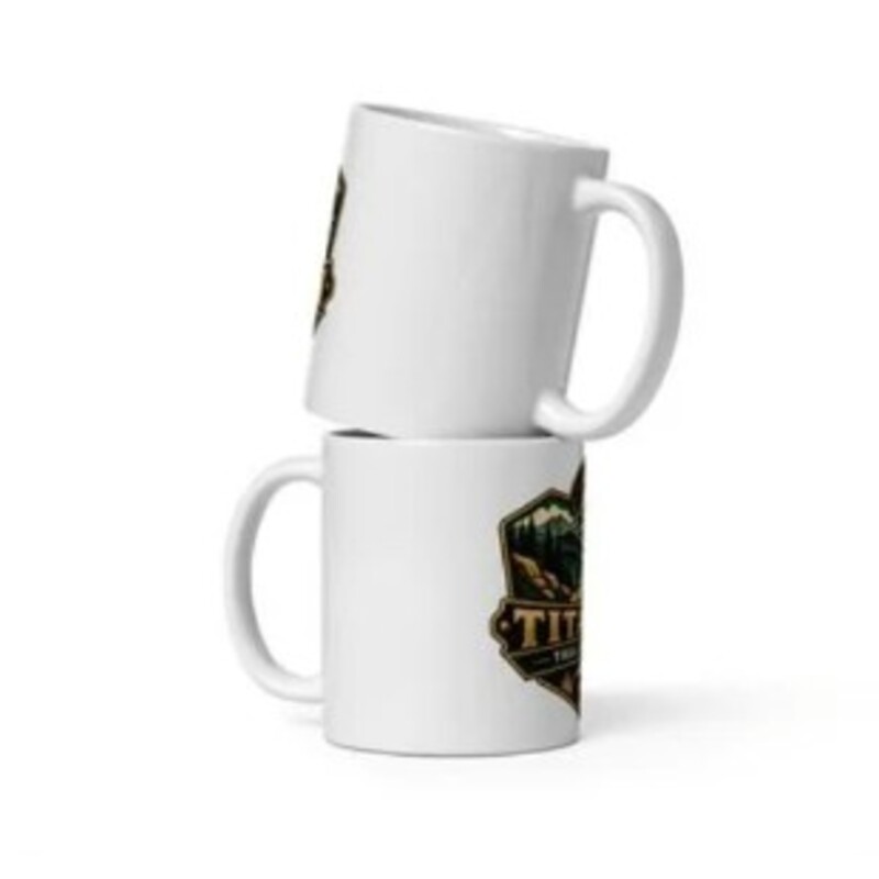 White Glossy Mug product mockup